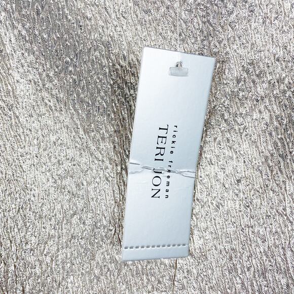 Teri Jon Peplum Cocktail Dress Gold Metallic Ruffle Knee Length Sheath Sz 4 - Picture 11 of 11